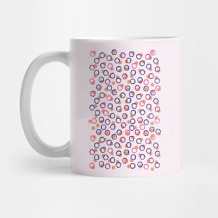 Funny blue, pink and violet dots Mug